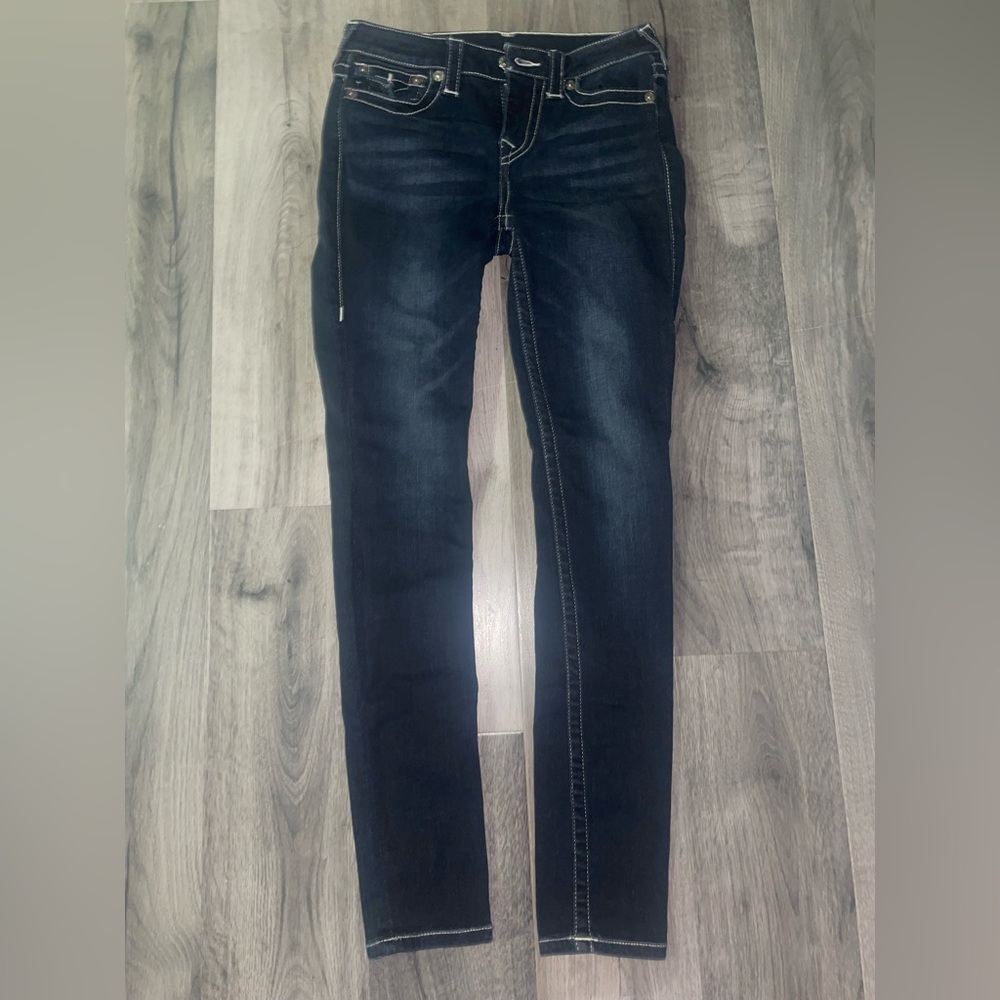 True Religion Super Skinny Blue Jeans